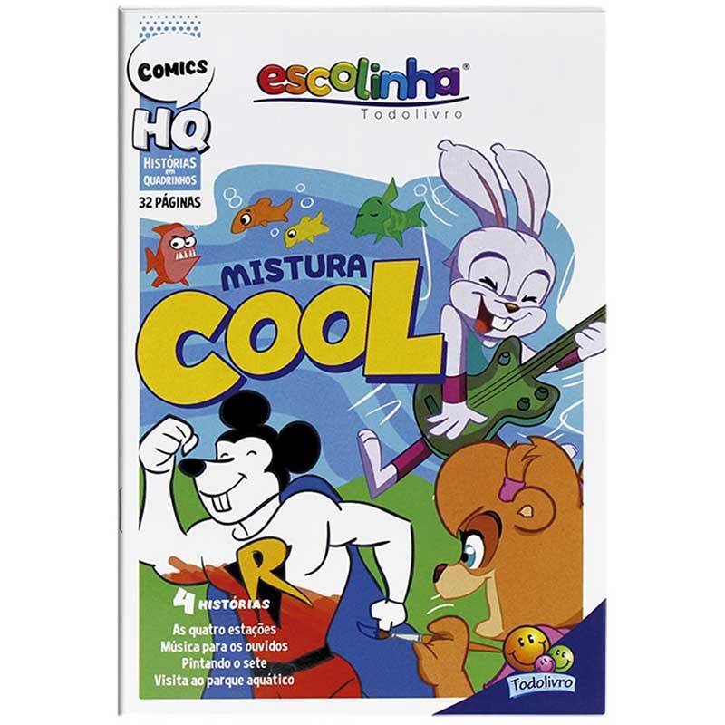 Livro Escolar Historias Quadrinho Mistura Cool Atacado Ideal