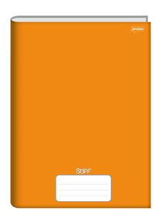 CADERNO 1/4 BROCHURA 48 FOLHAS CAPA DURA STIFF LARANJA JANDAIA