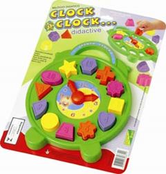 BRINQUEDO RELOGIO CLOCK CLOCK DIDATICO PICA PAU