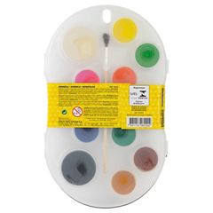 AQUARELA 12 CORES ACRILEX + PINCEL