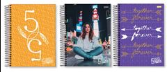 CADERNO 01X1 ESPIRAL 96 FOLHAS CAPA DURA YOUTUBERS KEFERA JANDAIA