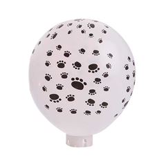 BALAO 11 HAPPY DAY COM 25 REDONDO PATA DE CACHORRO BRANCO