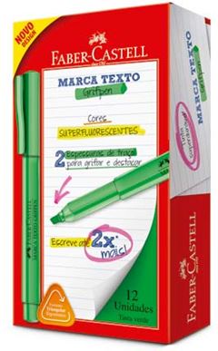 CANETA MARCA TEXTO FABER GRIFPEN VERDE