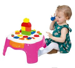 BRINQUEDO MESA DE ATIVIDADES PLAY TIME ROSA COTIPLAS