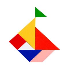 BRINQUEDO TANGRAM MADEIRA CARLU 35 PECAS