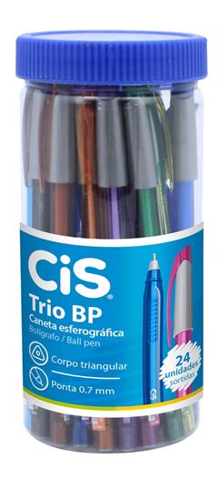 CANETA ESFEROGRAFICA CIS TRIO BP 0.7 SORTIDA