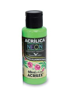 TINTA ACRILICA FOSCA NEON ACRILEX 60ML VERDE 101