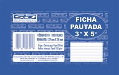 FICHA PAUTADA SD 3X5 COM 100 6241-4