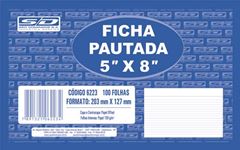 FICHA PAUTADA SD 5X8 COM 100 6223-2