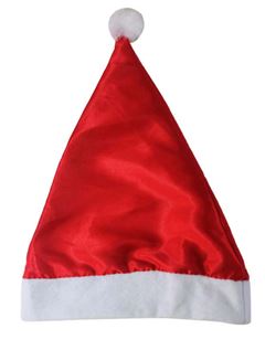 GORRO PAPAI NOEL CETIM 30,5X40,5CM RIO MASTER RMI5709