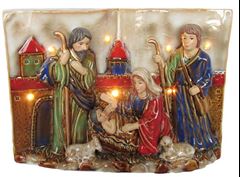 ENFEITE PRESEPIO PORCELANA LIVRO 19,5CM 7 LEDS RIO MASTER