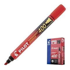 MARCADOR PERMANENTE SCA 400 PILOT 4.5MM CHANFRADO VERMELHO