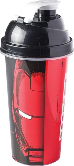 COPO PLASTICO SHAKEIRA 580ML PLASUTIL HOMEM DE FERRO