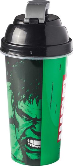 COPO PLASTICO SHAKEIRA 580ML PLASUTIL HULK