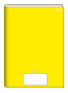 CADERNO BROCHURA 48 FOLHAS CAPA DURA STIFF AMARELO JANDAIA