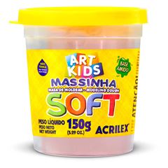 MASSA MODELAR SOFT 150G ACRILEX 538 AMARELO PELE