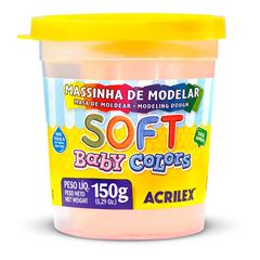 MASSA MODELAR SOFT 150G ACRILEX 812 SALMAO BEBE