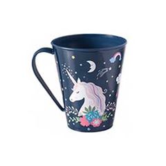 CANECA PLASTICA INFANTIL PLASUTIL 360ML UNICORNIO