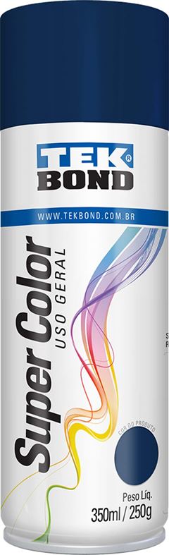 TINTA SPRAY USO GERAL 350ML TEK BOND AZUL ESCURO