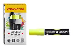 MARCADOR VIDRO COMPACTOR WINDOW MARKER AMARELO