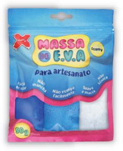 MASSA EVA 50G MAKE+ 3 CORES SORTIDAS