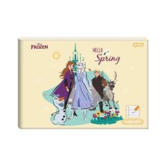 CADERNO BROCHURA 40 FOLHAS CAPA DURA PEQUENO CALIGRAFIA 25 FROZEN JANDAIA