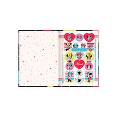 CADERNO 1/4 BROCHURA CAPA DURA 48 FOLHAS MINNIE 25 TILIBRA