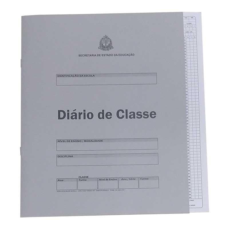 Diario Classe Bimestral Oficial 8 Folhas Atacado Ideal