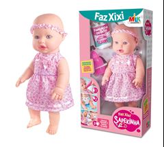 BRINQUEDO BONECA SAPEKINHA FAZ XIXI MILK