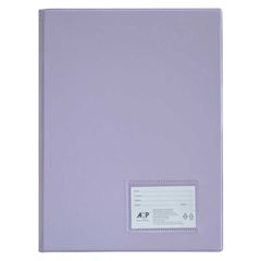 PASTA CATALOGO 20 ENVELOPE ACP PVC COM VISOR PASTEL LILAS