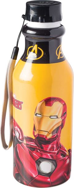 GARRAFA PLASTICA 500ML PLASUTIL RETRO HOMEM DE FERRO