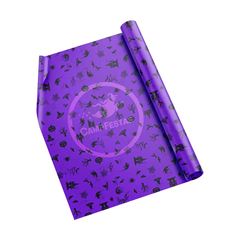 TOALHA MESA POLI PEROLADA 78X78 COM 10 HALLOWEEN ROXO