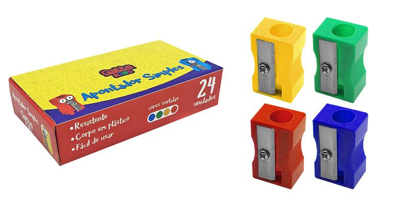 Apontador Faber-Castell com Depósito Mini Box - Papel Mais Cia