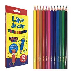 LAPIS 12 CORES GATTE KIDS SEXTAVADO