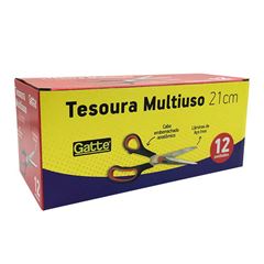 TESOURA MULTIUSO GATTE CABO BORRACHA 21CM