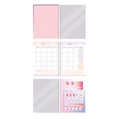 AGENDA PLANNER PERMANENTE FORONI ESPIRAL BLUSH SORTIDA