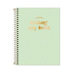 CADERNO 01X1 ESPIRAL 80 FOLHAS CAPA DURA POLIPROPILENO COLEG HAPPY VERDE TILIBRA