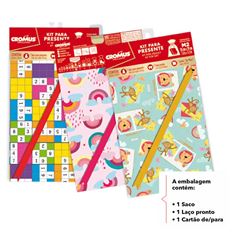 SACO METALIZADO 25X37 INFANTIL CROMUS KIT UM