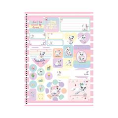 CADERNO CAPA DURA ESPIRAL 10X1 160 FOLHAS SISSI 25 ANIMATIVA