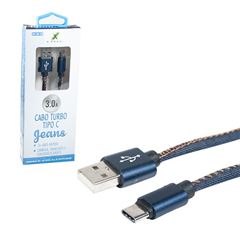 CABO USB FLEX 1,0 METRO TYPE-C JEANS