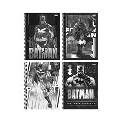 CADERNO 1/4 ESPIRAL 80 FOLHAS CAPA DURA BATMAN FORONI