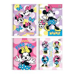 CADERNO 10X1 ESPIRAL CAPA DURA 160 FOLHAS MINNIE FIT 25 TILIBRA