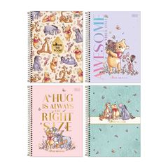 CADERNO 10X1 ESPIRAL CAPA DURA 160 FOLHAS POOH 25 TILIBRA