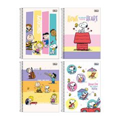 CADERNO 10X1 ESPIRAL 160 FOLHAS CAPA DURA SNOOPY 25 TILIBRA