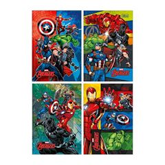 CADERNO 1/4 BROCHURA CAPA DURA 80 FOLHAS AVENGERS 25 TILIBRA