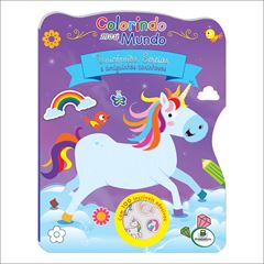 LIVRO COLORINDO MEU MUNDO UNICORNIOS, SEREIAS E AMIGOS CARINHOSOS