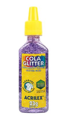 COLA GLITER 23G ACRILEX 528 LILAS