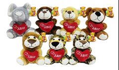 PELUCIA ANIMAIS AMOR 20CM FC2669 SORTIDO FIZZY