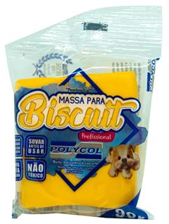 MASSA BISCUIT 90G POLYCOL AMARELO OURO 141