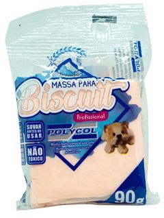 MASSA BISCUIT 90G POLYCOL NAPOLES ROSADO